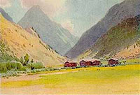 19th Century watercolour of Gurais